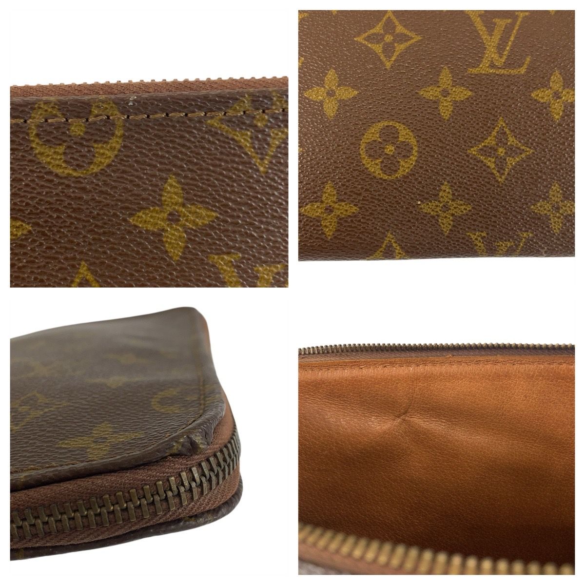 Louis Vuitton Monogram Posh Document Case Brown Clutch — view 6