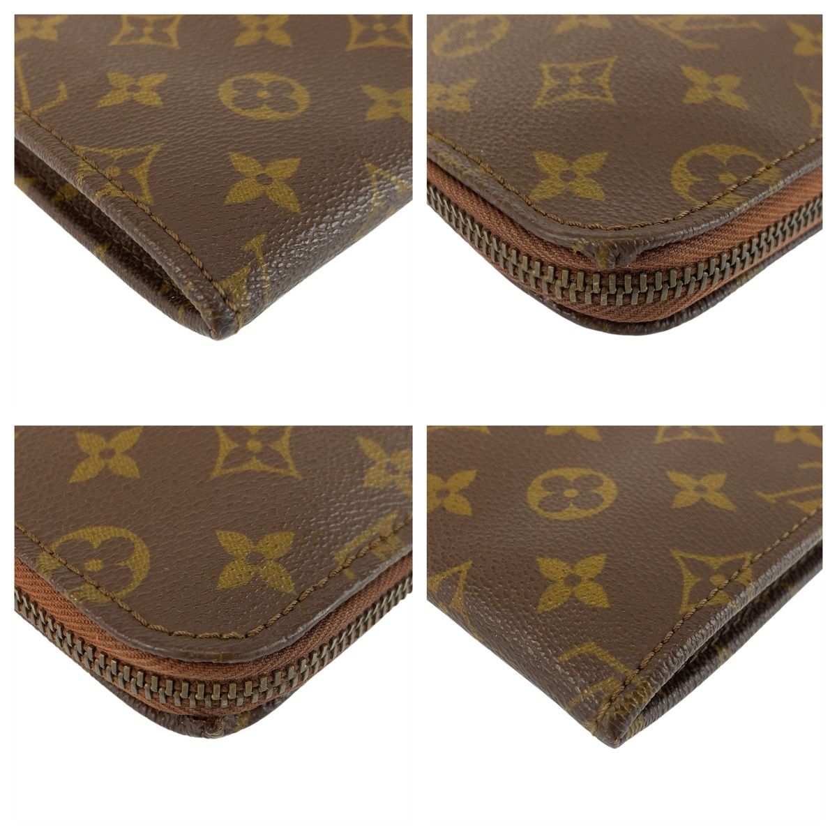 Louis Vuitton Monogram Posh Document Case Brown Clutch — view 4