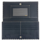 Fendi Selleria Black Silver Leather Wallet Folding — view 7