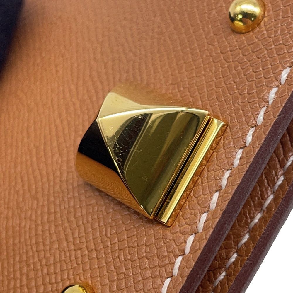 Hermes Card Case Medallion Gold Vo Madame — view 6