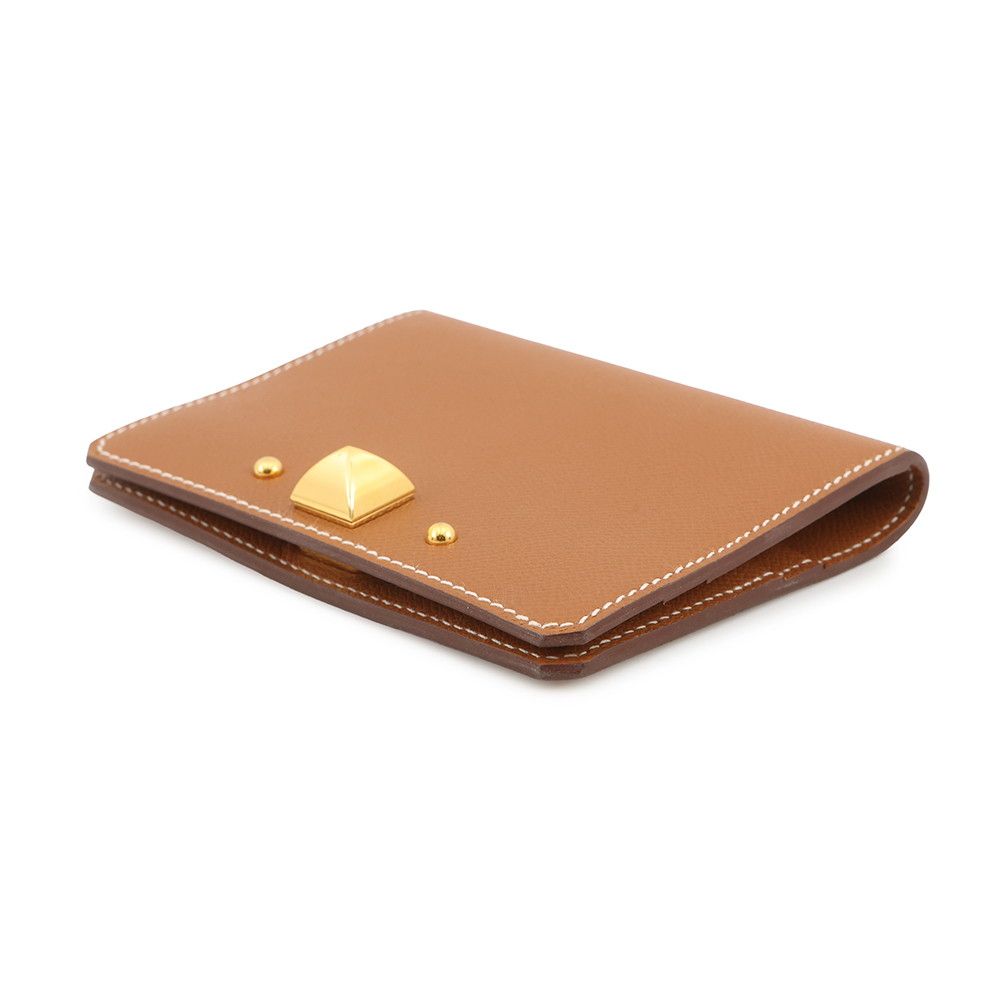 Hermes Card Case Medallion Gold Vo Madame — view 2