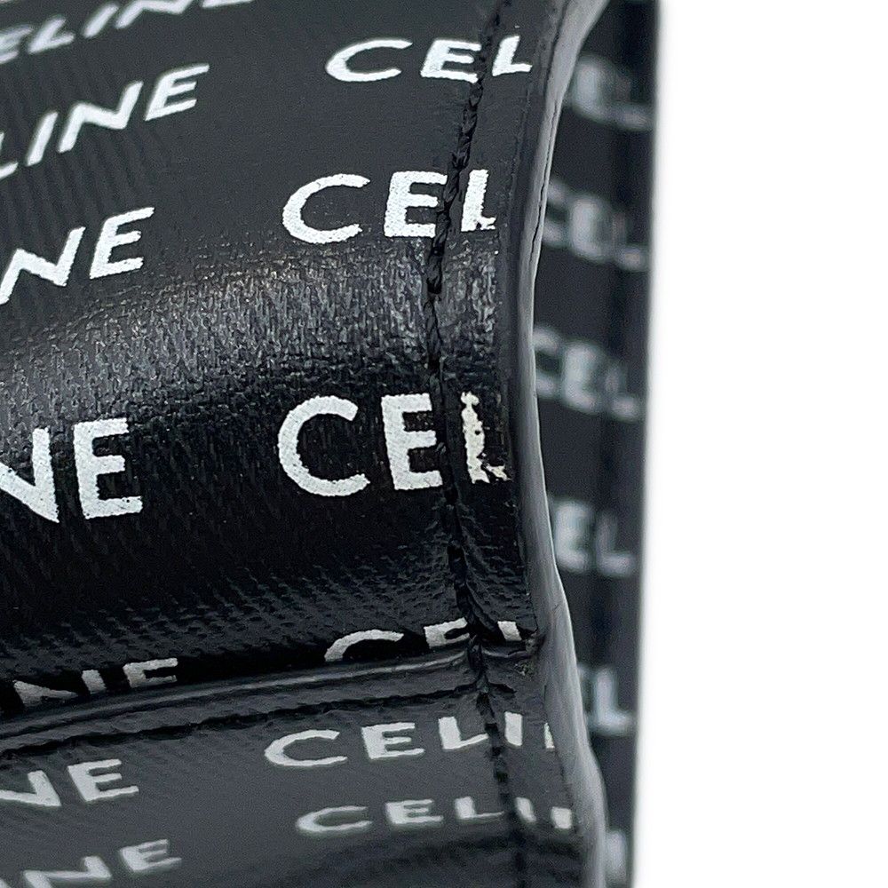 Celine Tote Small Vertical Cabas Logo All Over Pattern 2-Way Black — view 7