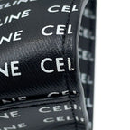 Celine Tote Small Vertical Cabas Logo All Over Pattern 2-Way Black — view 7