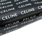 Celine Tote Small Vertical Cabas Logo All Over Pattern 2-Way Black — view 8