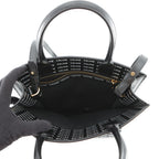 Celine Tote Small Vertical Cabas Logo All Over Pattern 2-Way Black — view 6