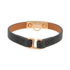 Hermes Bracelet Mini Rival Black Pink Gold Swift T3 — view 3