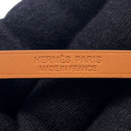Hermes Bracelet Mini Rival Black Pink Gold Swift T3 — view 7