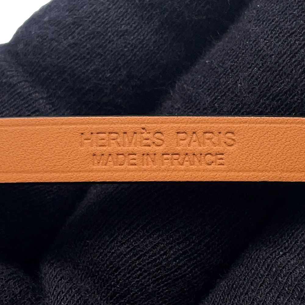 Hermes Bracelet Mini Rival Black Pink Gold Swift T3 — view 7