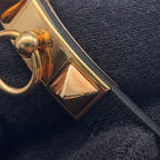 Hermes Bracelet Mini Rival Black Pink Gold Swift T3 — view 6
