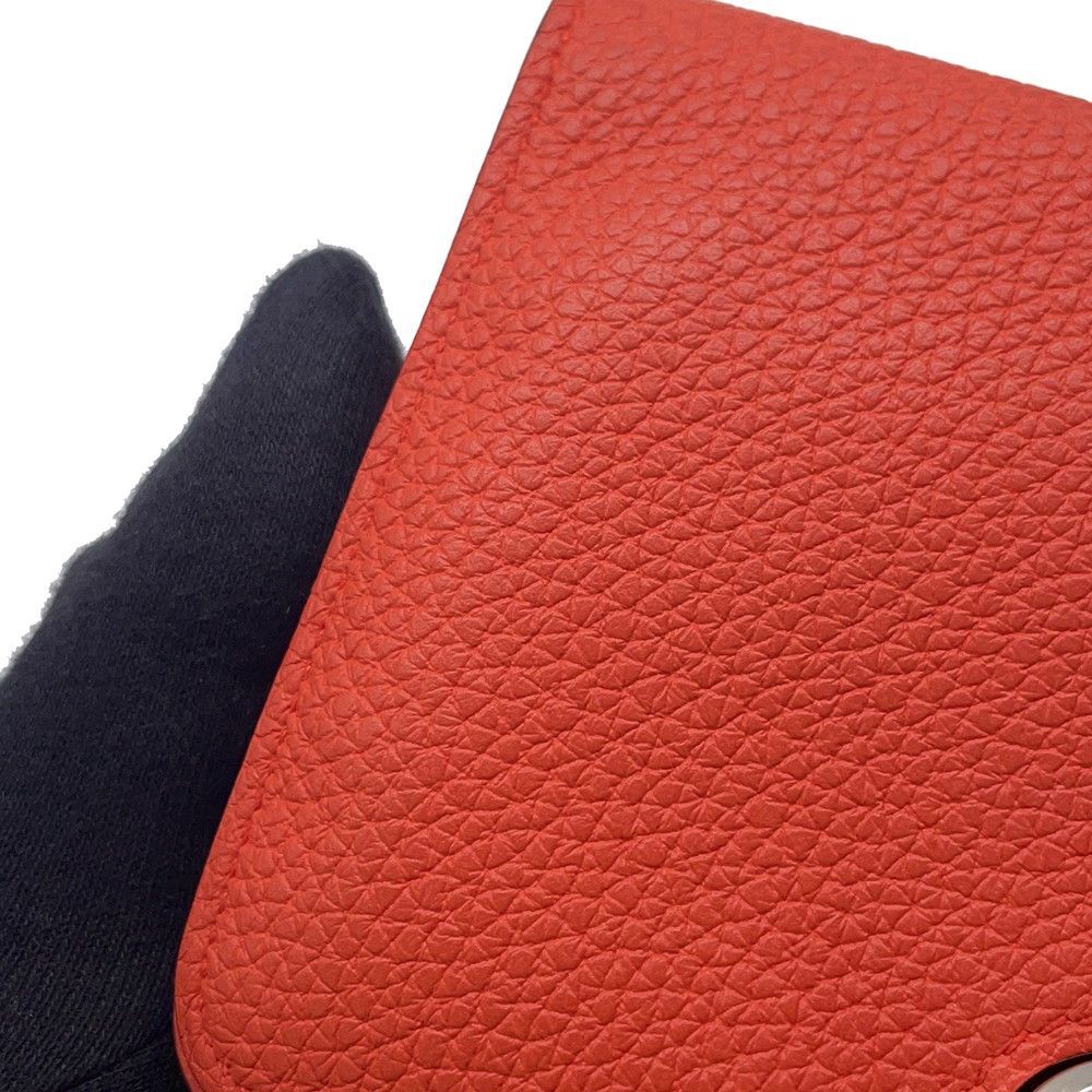 Hermes Bifold Wallet Dogon Compact Capucines Silver Togo — view 6