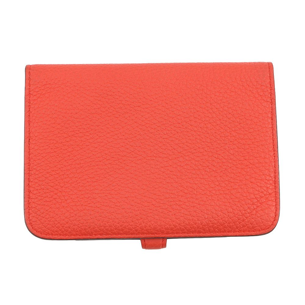 Hermes Bifold Wallet Dogon Compact Capucines Silver Togo — view 3