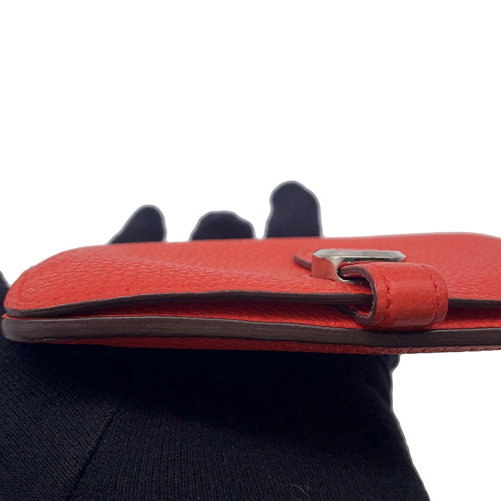 Hermes Bifold Wallet Dogon Compact Capucines Silver Togo — view 7