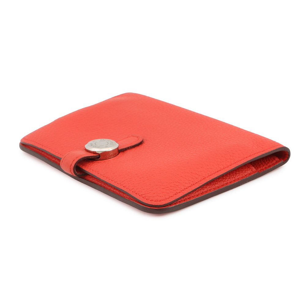 Hermes Bifold Wallet Dogon Compact Capucines Silver Togo — view 2