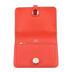 Hermes Bifold Wallet Dogon Compact Capucines Silver Togo — view 4