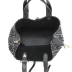 Dior Handbag Cannage Toujour Tweed Black — view 5