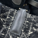 Dior Handbag Cannage Toujour Tweed Black — view 6