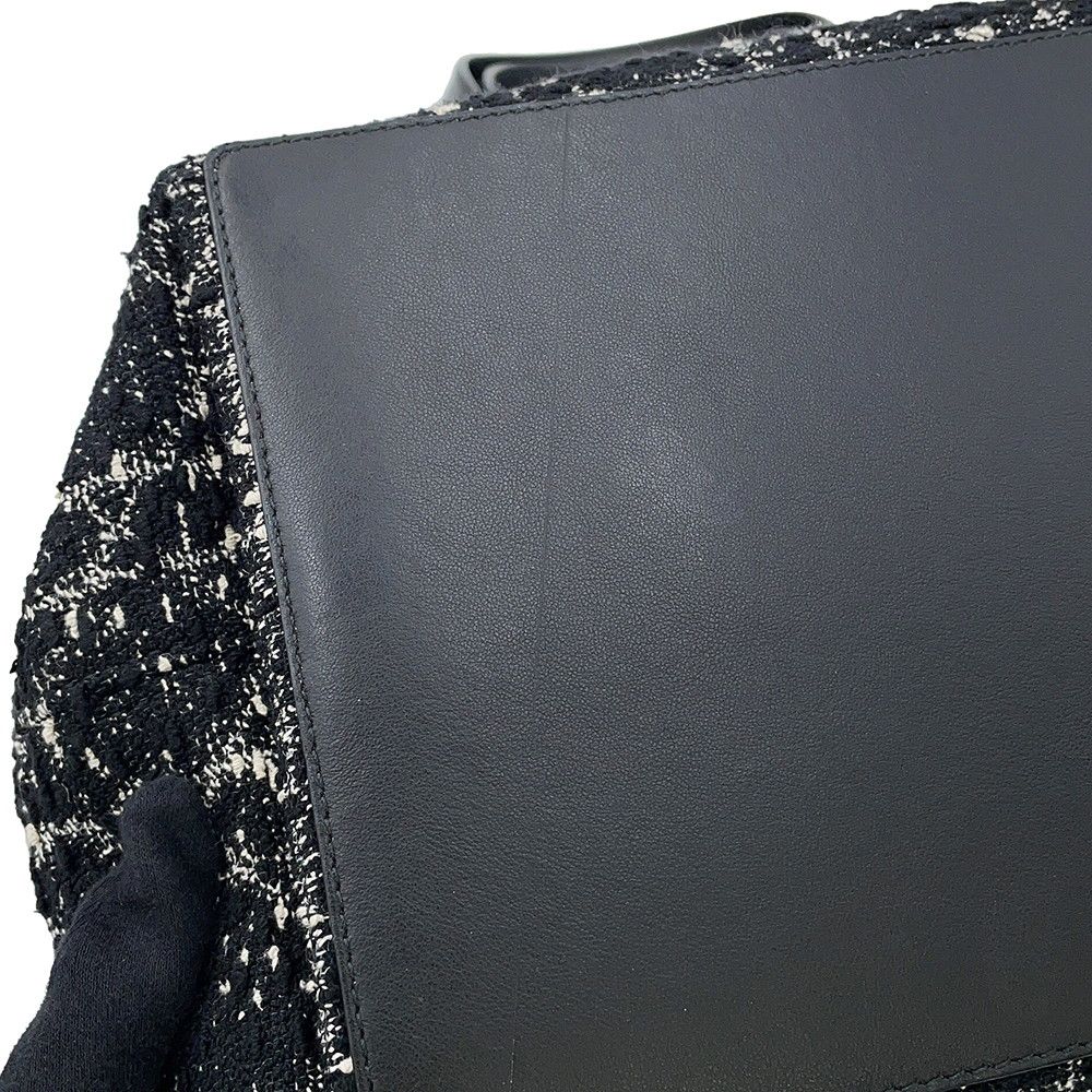 Dior Handbag Cannage Toujour Tweed Black — view 7
