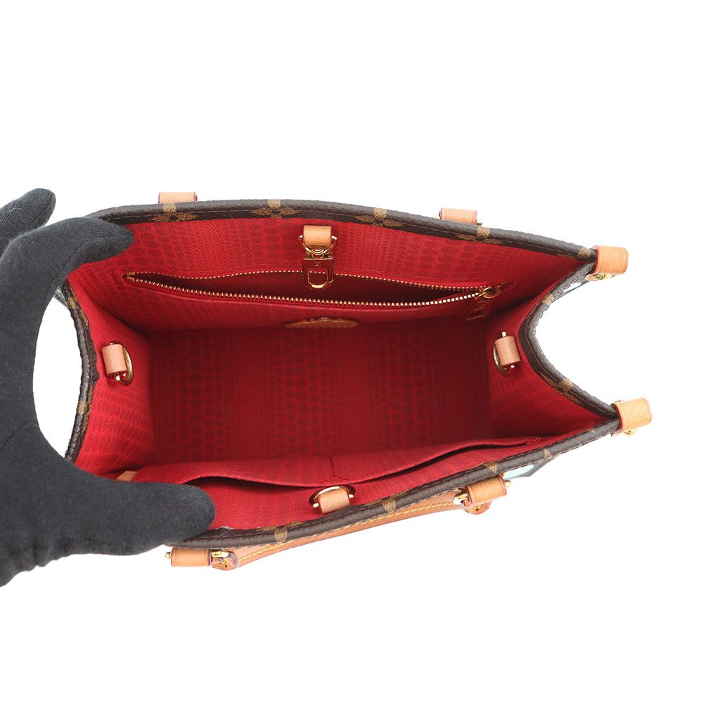 Louis Vuitton Handbag Monogram Painted Dot LV YK On The Go PM 2-Way Shoulder — view 6