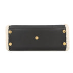 Louis Vuitton Handbag Shearling Calf Leather on My Side MM 2-Way Black — view 3
