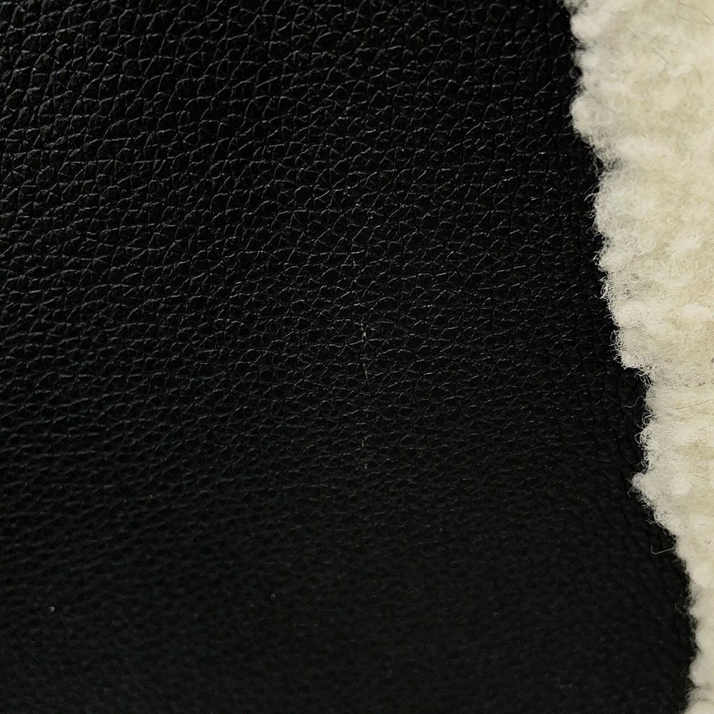 Louis Vuitton Handbag Shearling Calf Leather on My Side MM 2-Way Black — view 9