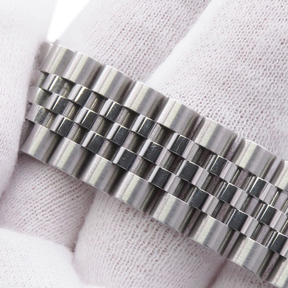 Rolex Datejust 31 SS 18k White Gold Roulette Watch Bright Blue Dial — view 6