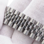 Rolex Datejust 31 SS 18k White Gold Roulette Watch Bright Blue Dial — view 6