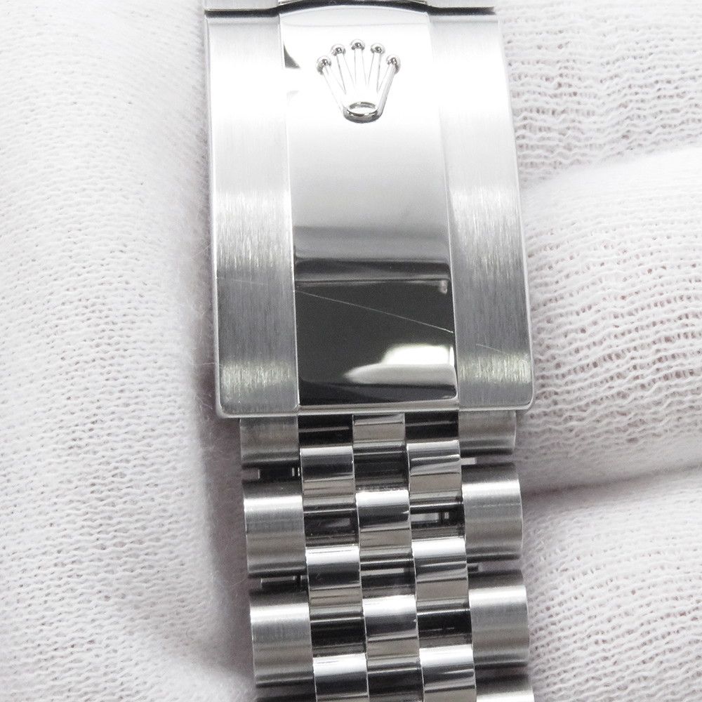 Rolex Datejust 36 SS 18k White Gold Watch Silver Dial VI IX Diamond — view 9