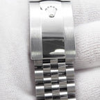 Rolex Datejust 36 SS 18k White Gold Watch Silver Dial VI IX Diamond — view 9