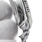 Rolex Datejust 36 SS 18k White Gold Watch Silver Dial VI IX Diamond — view 7