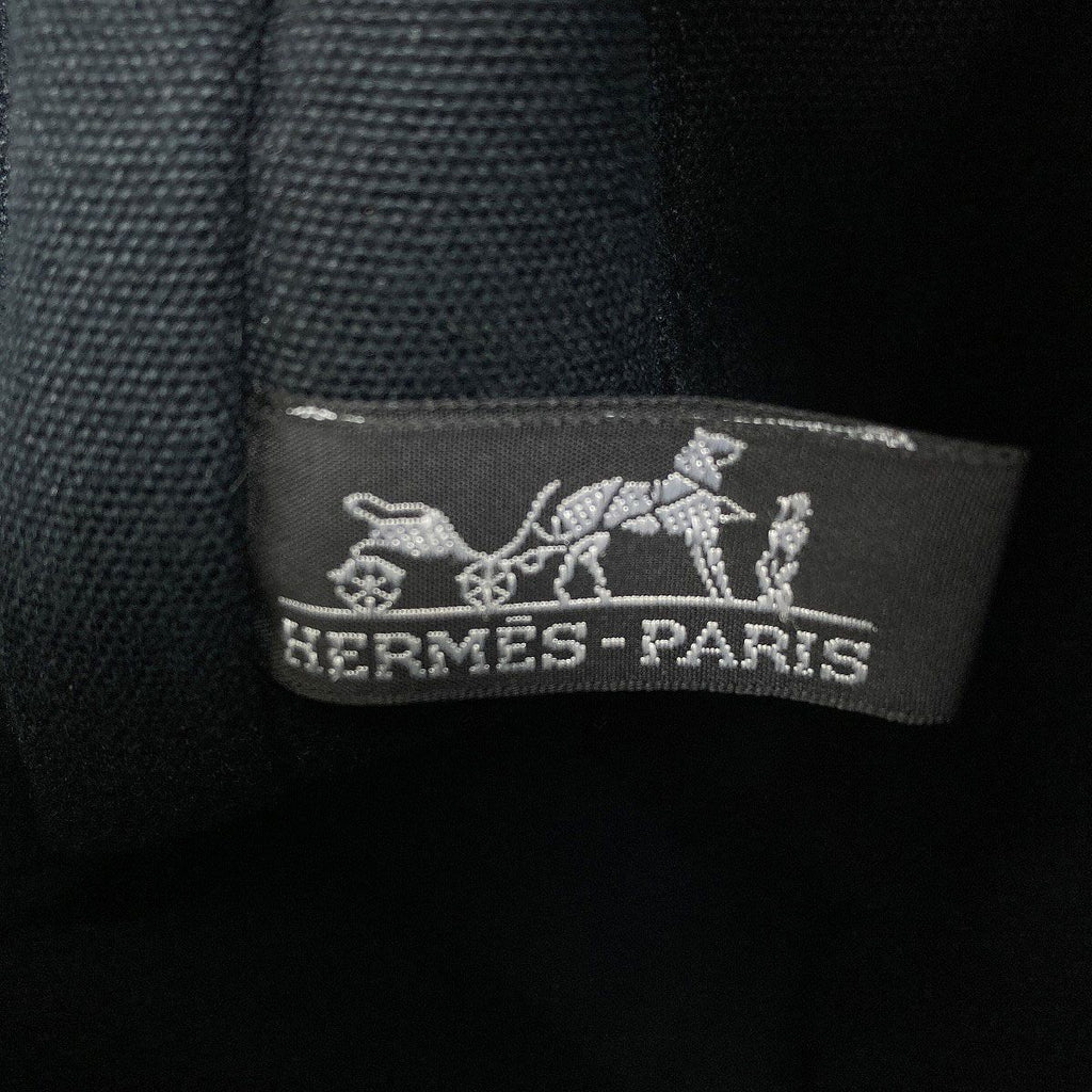 Hermes Sac Fourre Tout MM Silver Handbag Canvas — view 6