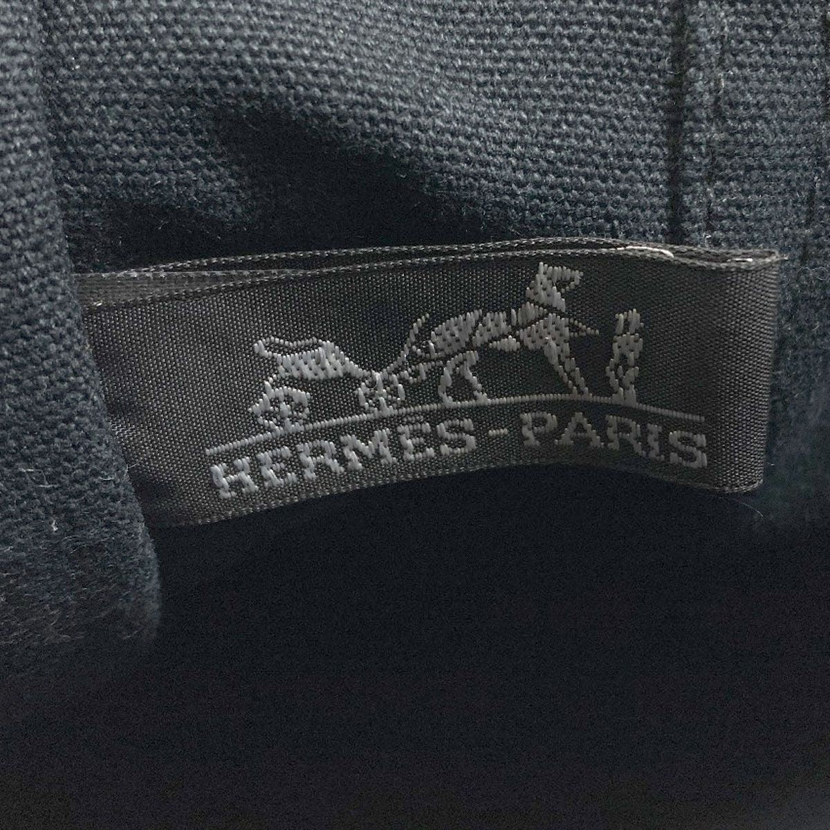 Hermes Sac Fourre Tout MM Silver Handbag Canvas — view 6