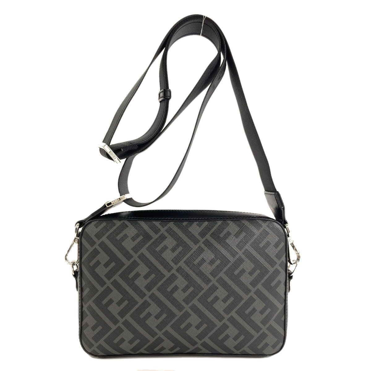 Fendi Diagonal Camera Case Shoulder Bag Leather — view 2