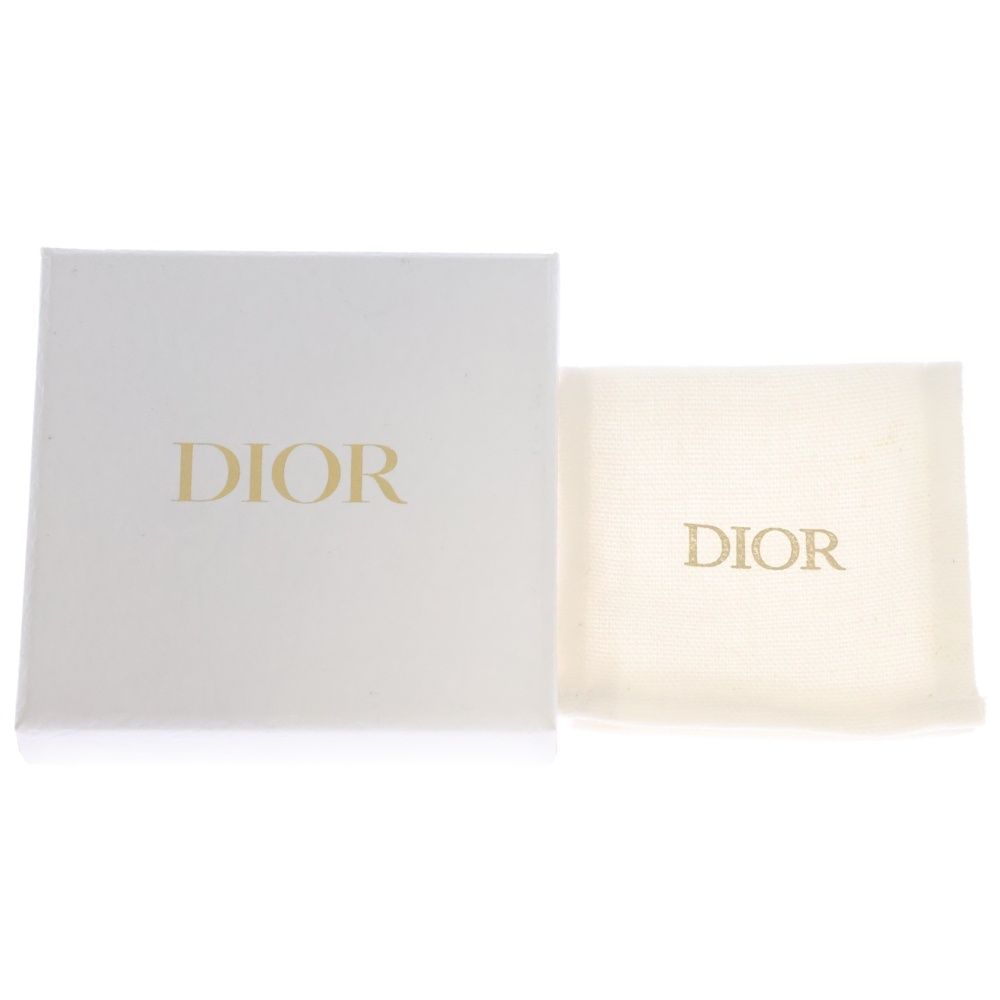 Dior CD Logo Pearl Earrings White Gold — view 6
