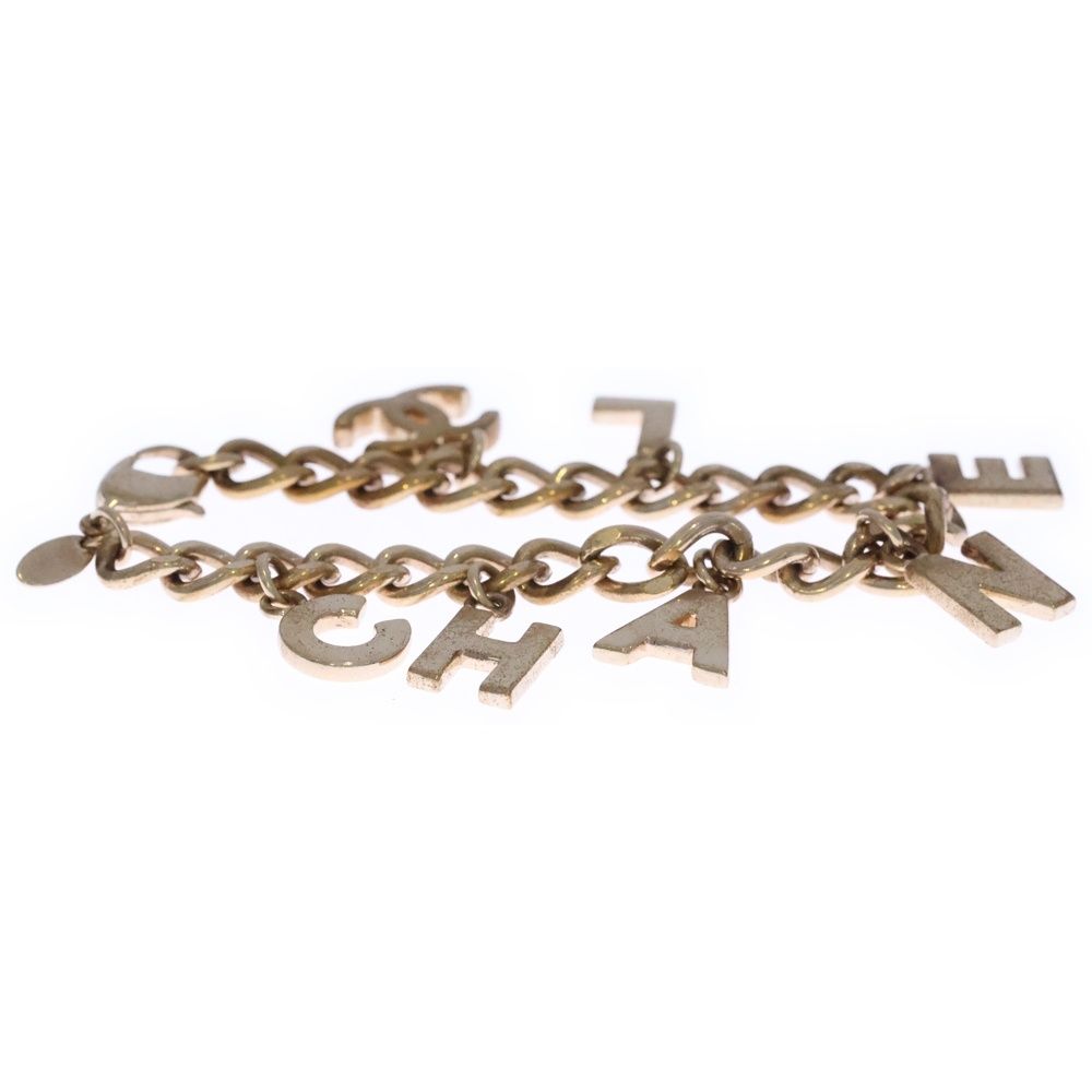 Chanel Logo Bracelet Gold Chain — view 3