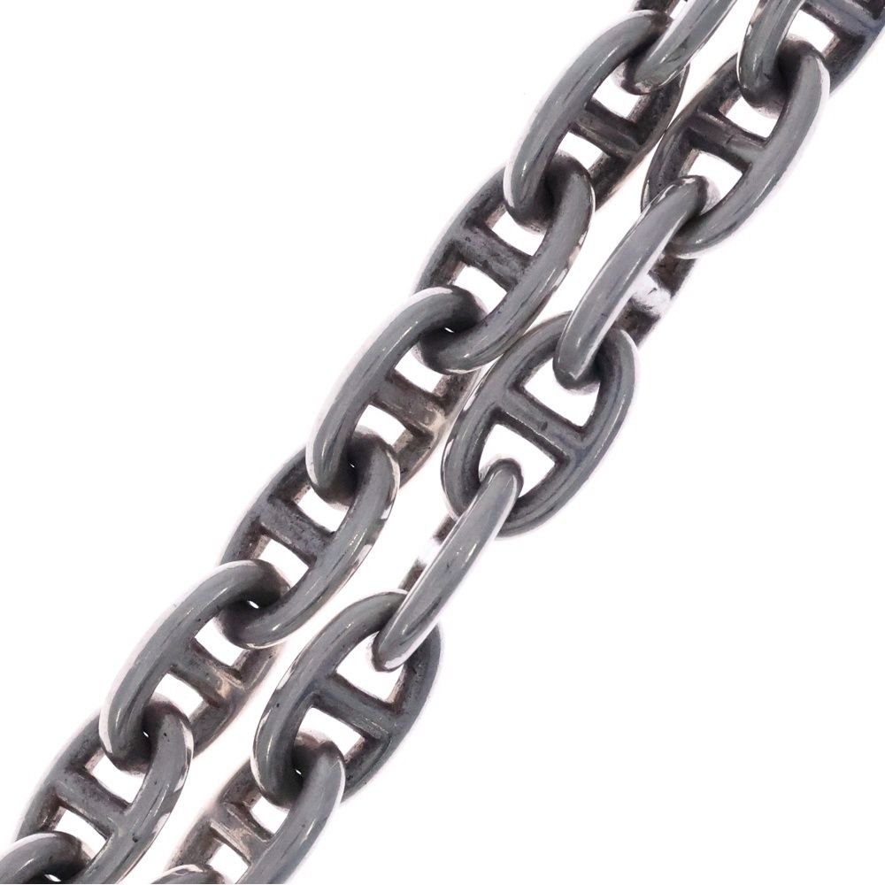 Hermes Vintage Chaine D'ancre MM Silver Necklace Cursive — view 3