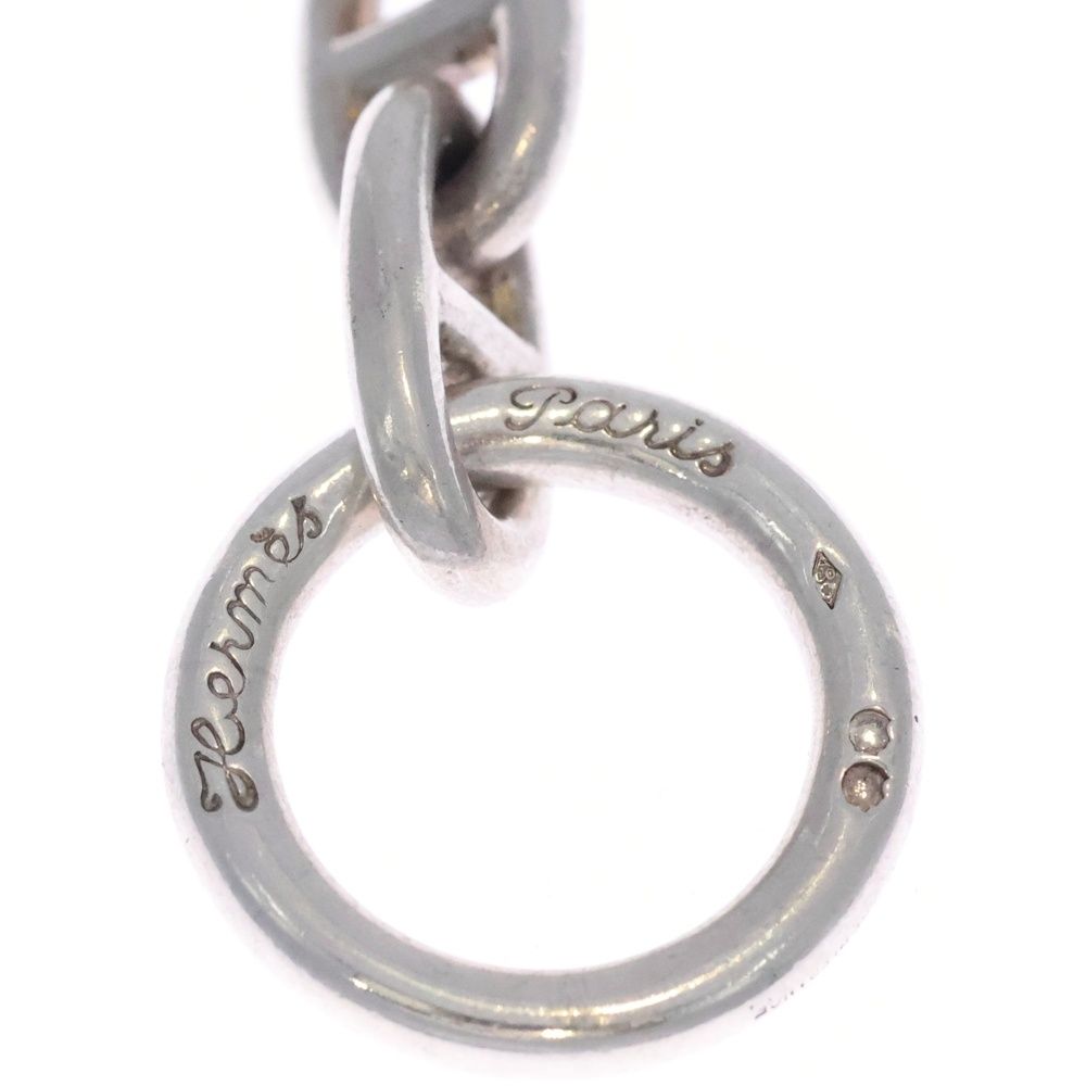 Hermes Vintage Chaine D'ancre MM Silver Necklace Cursive — view 4