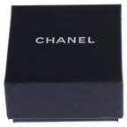Chanel CC Logo Earrings Black Silver — view 6