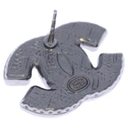 Chanel CC Logo Earrings Black Silver — view 5
