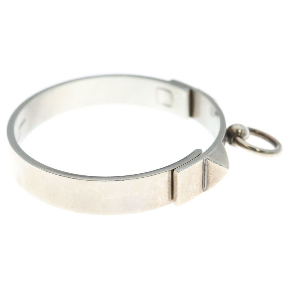 Hermes Collier de Chien Bangle Bracelet Silver — view 3