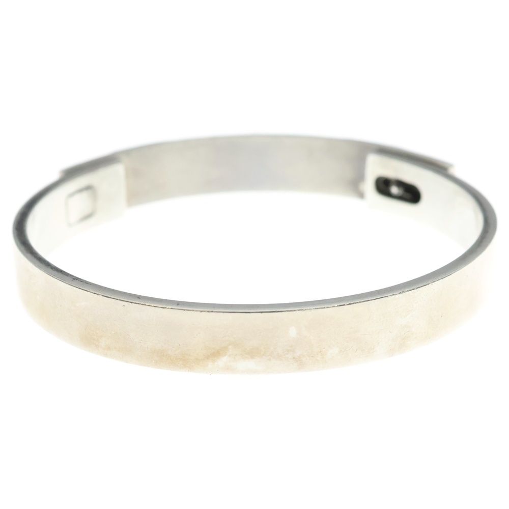 Hermes Collier de Chien Bangle Bracelet Silver — view 2