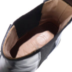Loewe Terra Rubber Chelsea Booot Side Gore Leather Boots Black — view 4