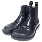 Loewe Terra Rubber Chelsea Booot Side Gore Leather Boots Black — view 2