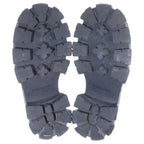 Prada Monolith Brushed Leather Lace Up Shoes Black — view 5