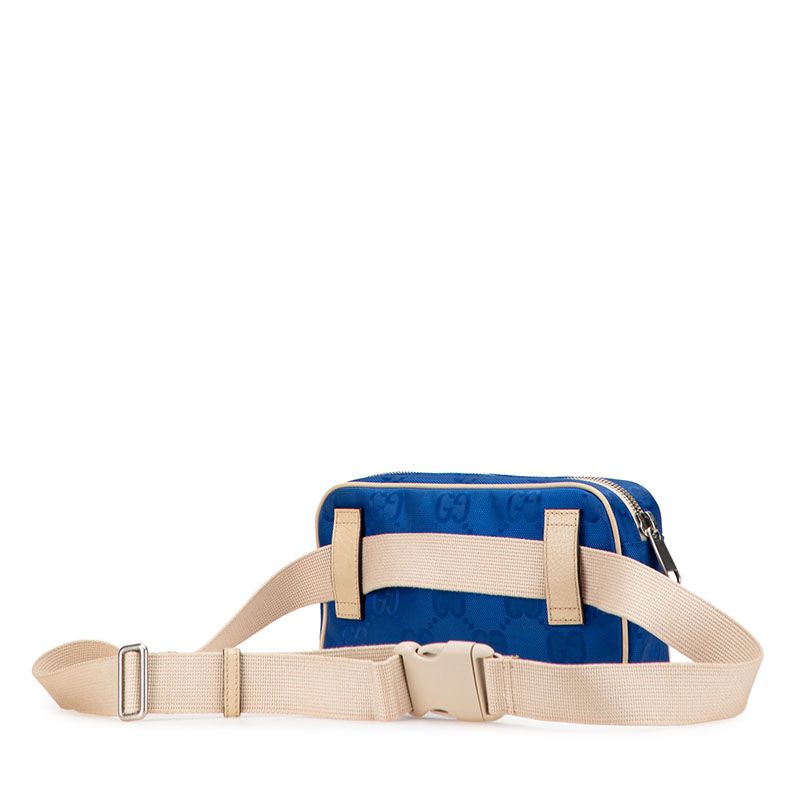 Gucci GG Nylon Off the Grid Belt Bag Blue Beige — view 2