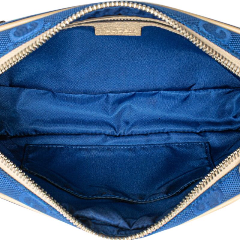 Gucci GG Nylon Off the Grid Belt Bag Blue Beige — view 7