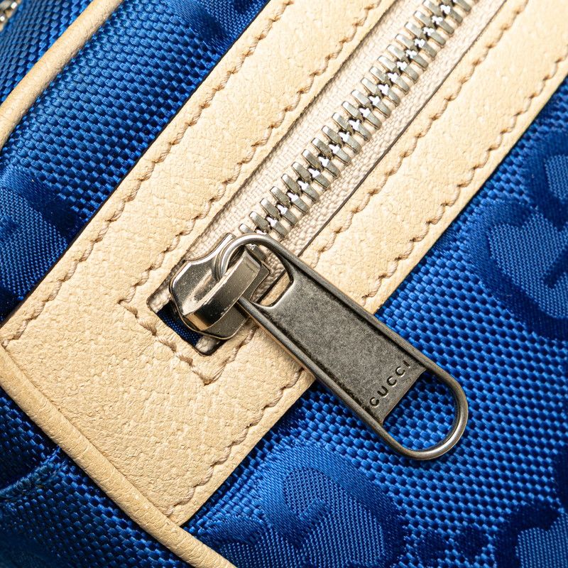 Gucci GG Nylon Off the Grid Belt Bag Blue Beige — view 5
