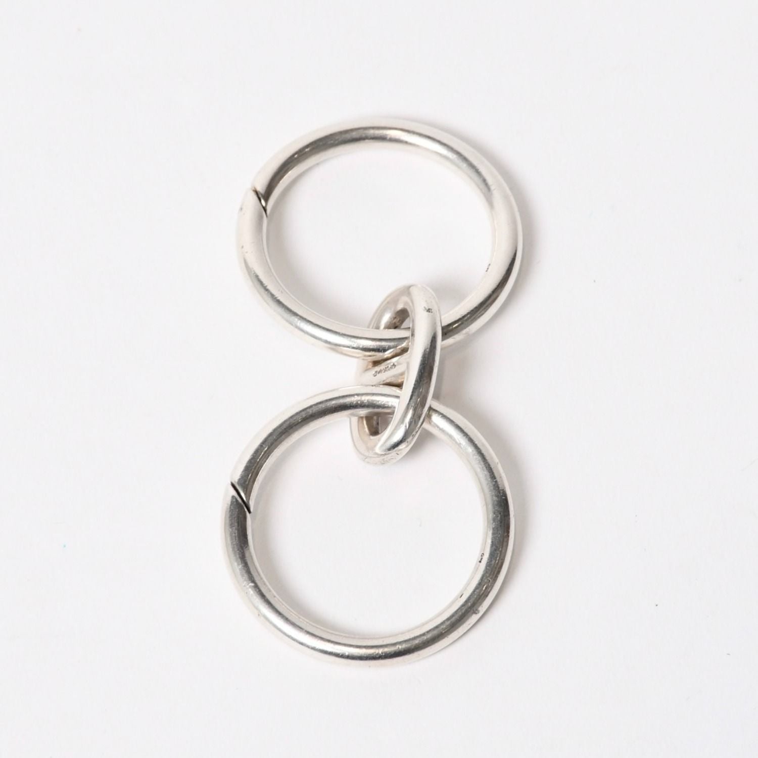 Hermes Chaine D'ancre Key Ring Key Chain Silver Key Holder