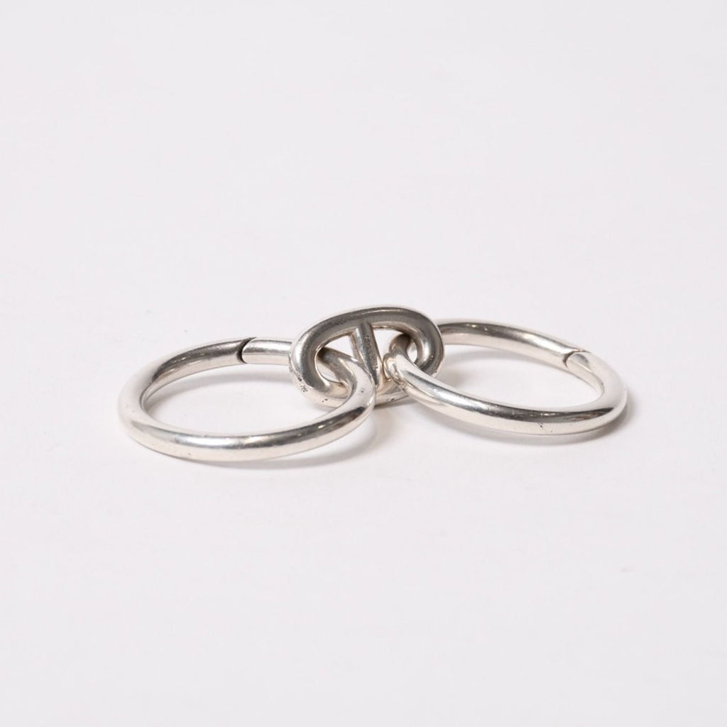 Hermes Chaine D'ancre Key Ring Key Chain Silver Key Holder — view 4