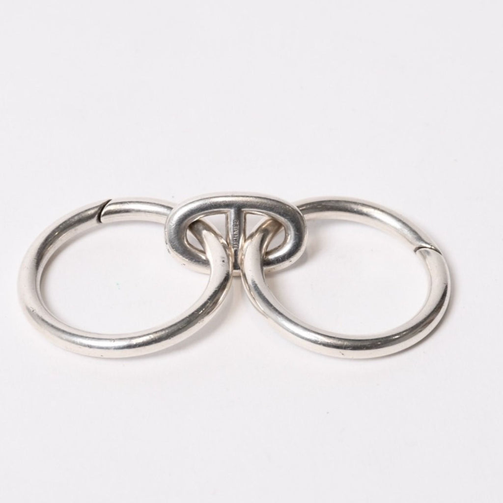 Hermes Chaine D'ancre Key Ring Key Chain Silver Key Holder — view 5