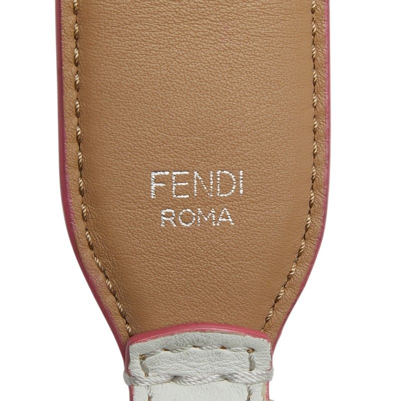 Fendi Strap You Studded Shoulder White Multicolor Leather — view 5